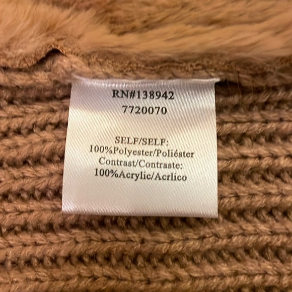 TWELFTH LOVE  L  Faux Suede Sweater/Jacket Voluminous faux shearling Lapels - Picture 12 of 16